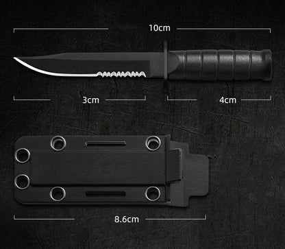 Mini Straight Knife Necklace with Built-in Multi-tool Defense Utility