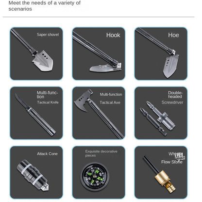 Survival Shovel Multifunctional Soldier Tool for Outdoor Adventures