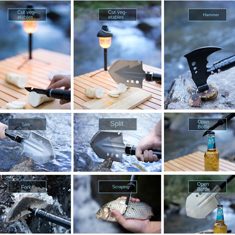 Survival Shovel Multifunctional Soldier Tool for Outdoor Adventures
