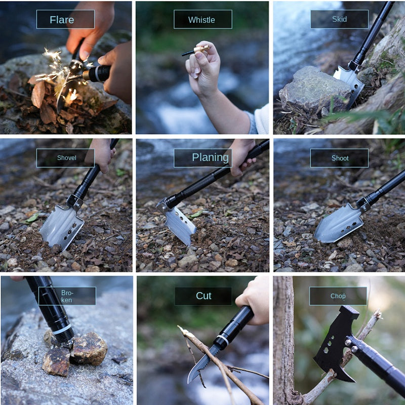 Survival Shovel Multifunctional Soldier Tool for Outdoor Adventures
