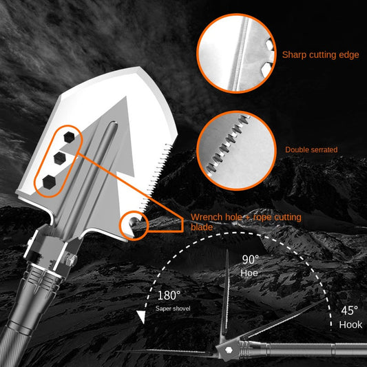 Survival Shovel Multifunctional Soldier Tool for Outdoor Adventures