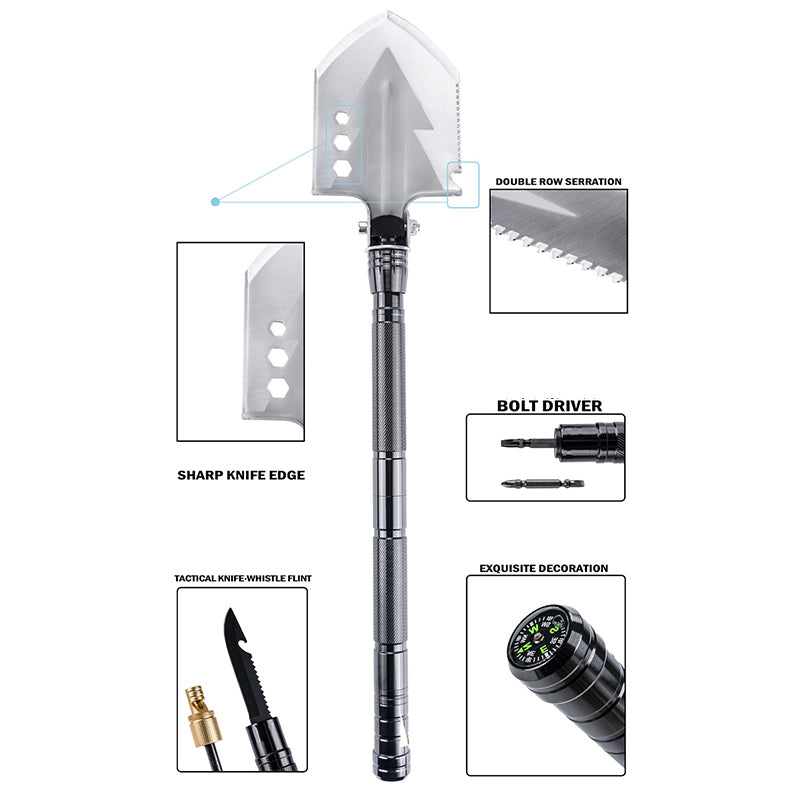 Survival Shovel Multifunctional Soldier Tool for Outdoor Adventures