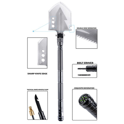 Survival Shovel Multifunctional Soldier Tool for Outdoor Adventures