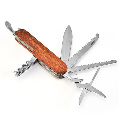 Folding Knife for Outdoor Defense with Built-in Multi-tool Capabilities