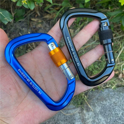 Aluminum Ascent D-Lock Carabiner for Climbing Gear Security
