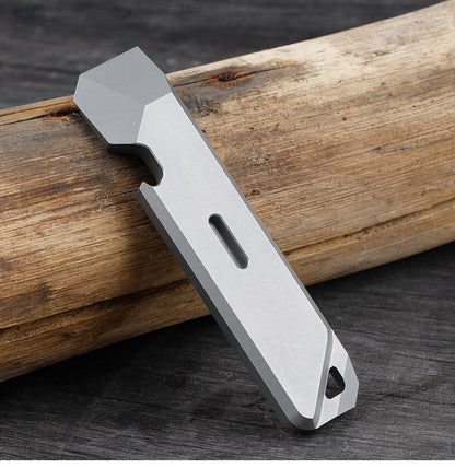 Mini Titanium Pry Bar EDC Tool for Outdoor Gear and Self Defense