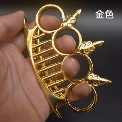 Four-Finger Bullet Head Knuckle Tool for Self-Defense