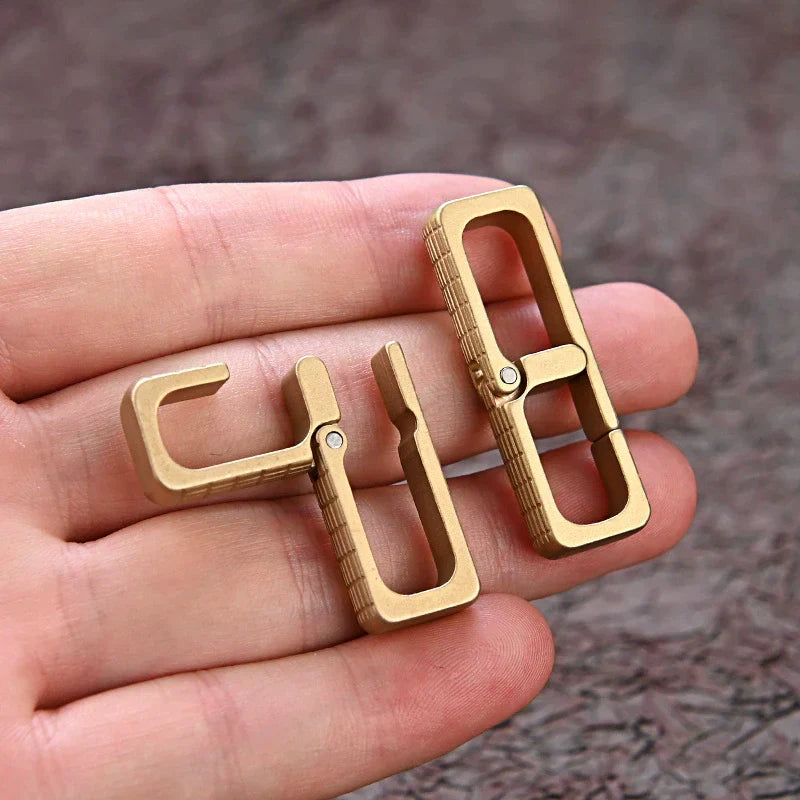 Quick Release Brass Key Holder