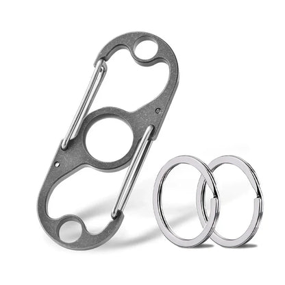 Titanium Multi-Purpose Carabiner Keychain for Daily Use