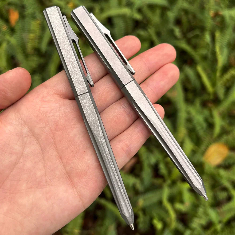 Multifunctional Geometric Titanium Tactical Pen