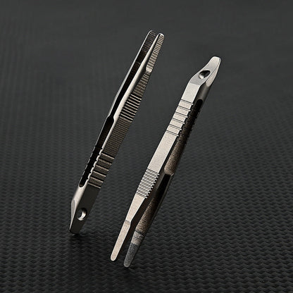 TC4 Titanium Compact Tweezer Keychain for Everyday Carry