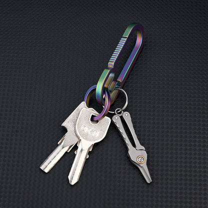 Titanium Portable Mini Scissors Keychain Tool for Hair and Beard Trimming