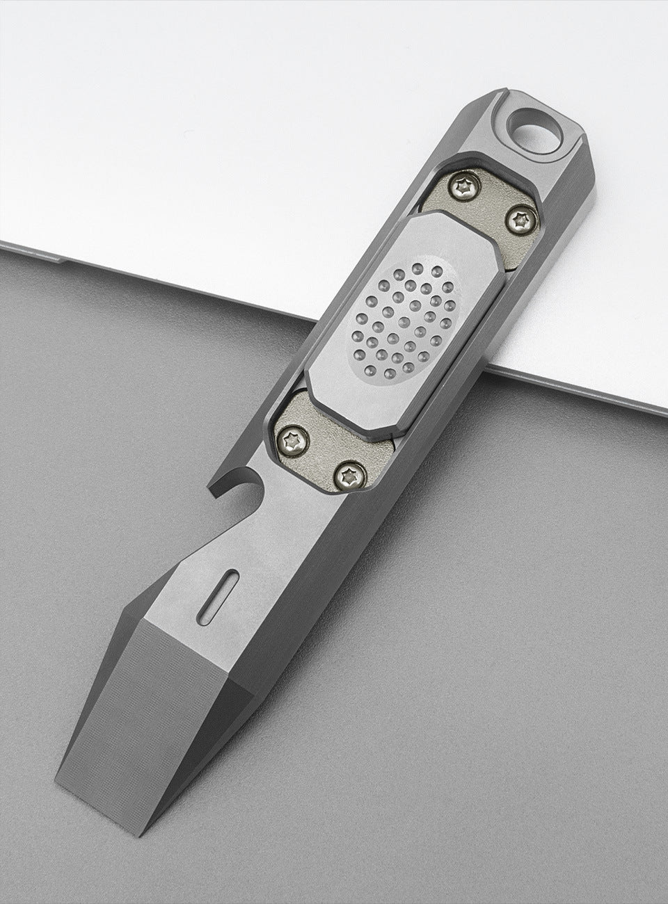 Titanium Fidget Tool with Pry Bar and Bottle Opener for EDC Use