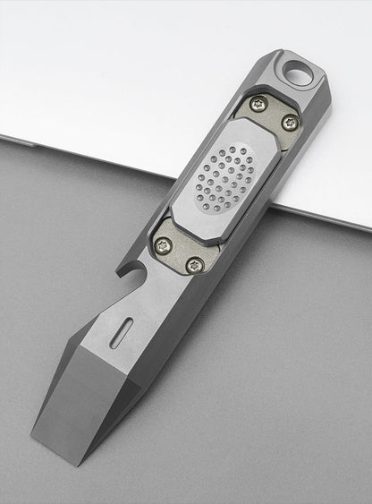 Titanium Fidget Tool with Pry Bar and Bottle Opener for EDC Use
