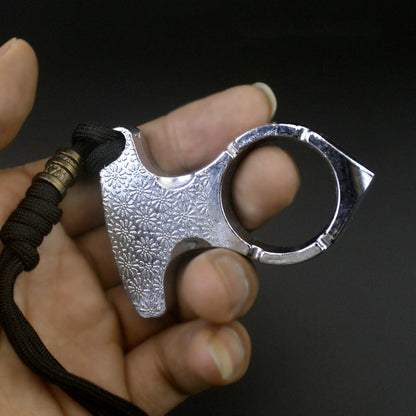 FistGuard Thickened Metal Knuckle Duster and Window Escape Tool