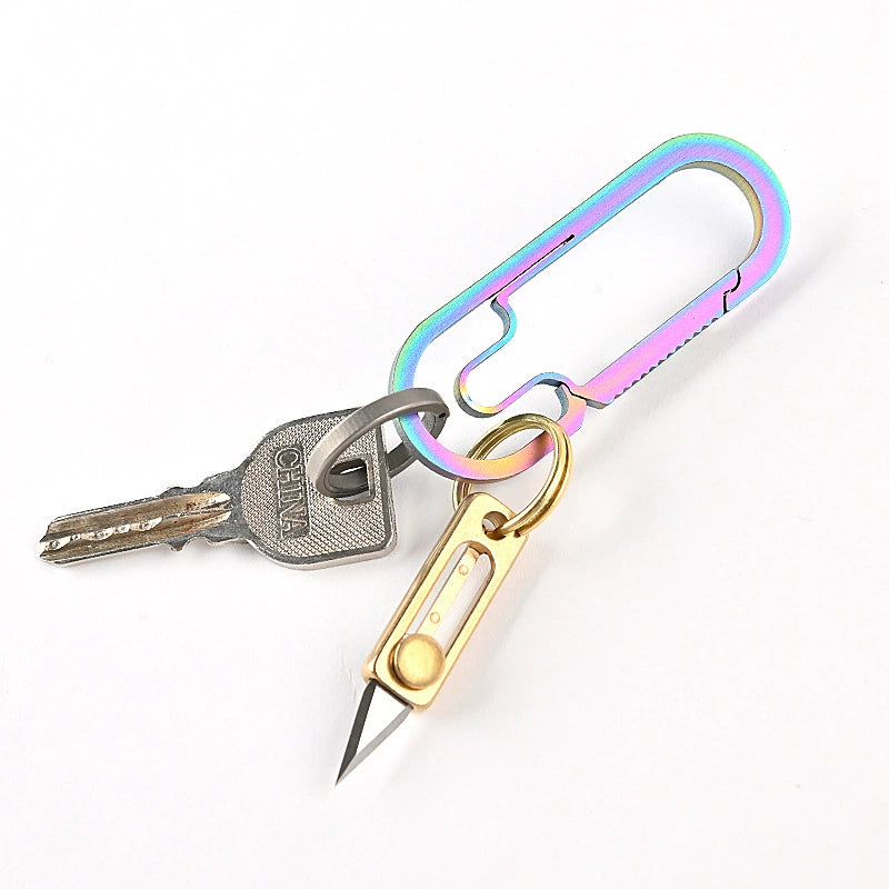 Mini Utility Knife with Brass Slide