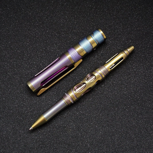 Tactical Titanium Pen Light for Self-Defense and Utility