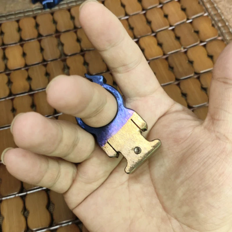 Titanium Bullhead Knuckle Duster Tool with Multiple Functions