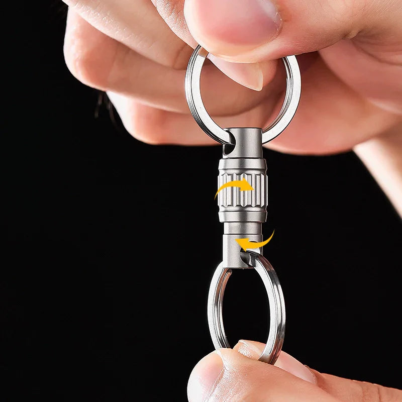 Portable TitanTwist Key Fob with Emergency Knife Feature