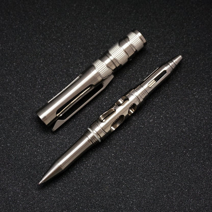Tactical Titanium Pen Light for Self-Defense and Utility