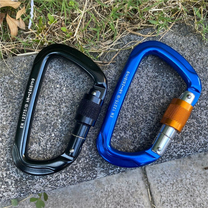 Aluminum Ascent D-Lock Carabiner for Climbing Gear Security