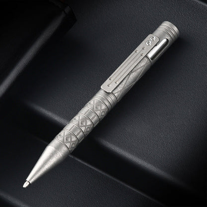 Titanium Tactical Pen Designed for Emergency Window Breaking