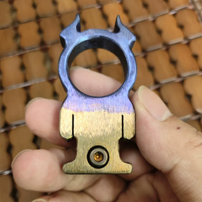 Titanium Bullhead Knuckle Duster Tool with Multiple Functions