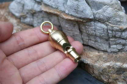 Brass Cannon Blast Loud Survival Whistle for Emergency Situations