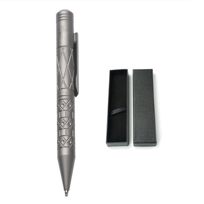 Titanium Tactical Pen Designed for Emergency Window Breaking