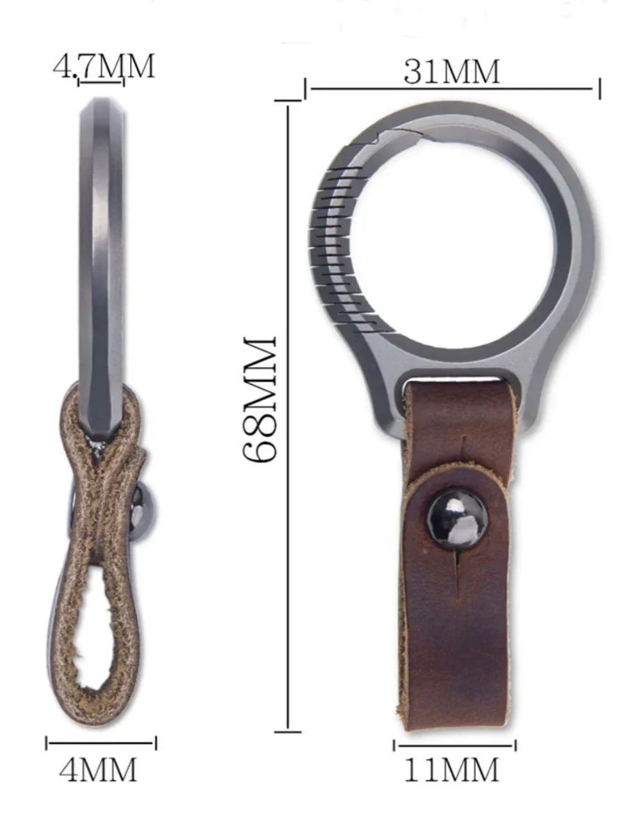 High-End Titanium Alloy Multi-Tool Keychain for Survival and EDC