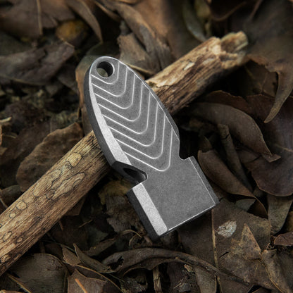 Titanium Survival Whistle Necklace with High-Pitch Sound