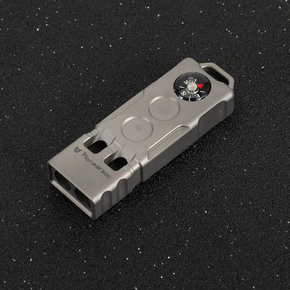 Titanium Whistle with Compass Combo for Adventurers
