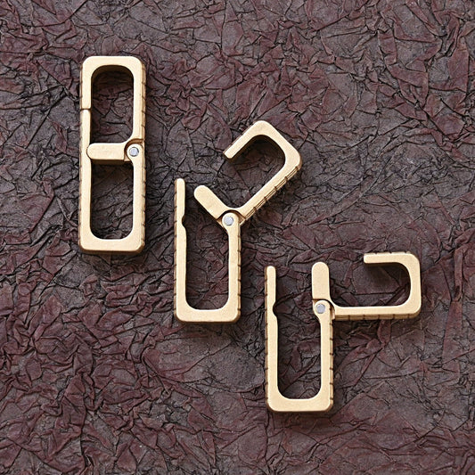 Quick Release Brass Key Holder