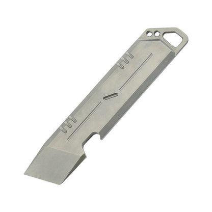 Compact Titanium Pry Bar Tool with Bottle Opener Hex Wrench and EDC Utility