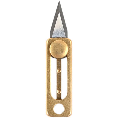 Mini Utility Knife with Brass Slide