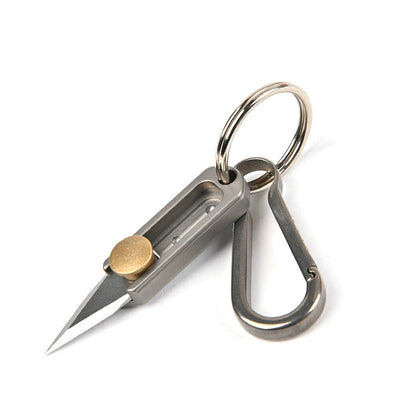 Mini Utility Knife with Brass Slide