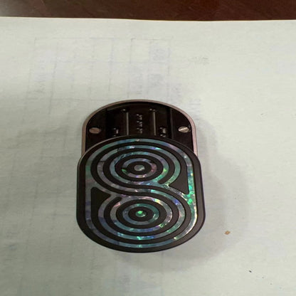 EDC Fidget Spinner with White Moonlight Shell Design