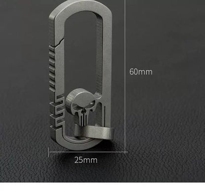 Titan Elegance Punisher Keychain for Stylish Carry