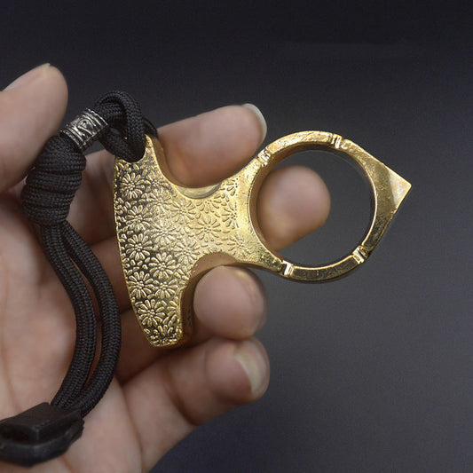 FistGuard Thickened Metal Knuckle Duster and Window Escape Tool