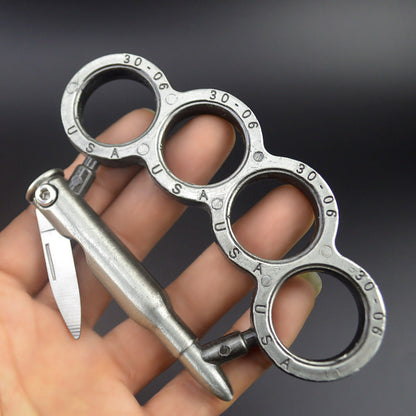 Metal Knuckle Duster Multifunctional Tool for Martial Arts Self-Defense