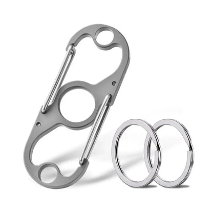 Titanium Multi-Purpose Carabiner Keychain for Daily Use