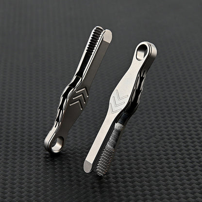 TC4 Titanium Compact Tweezer Keychain for Everyday Carry