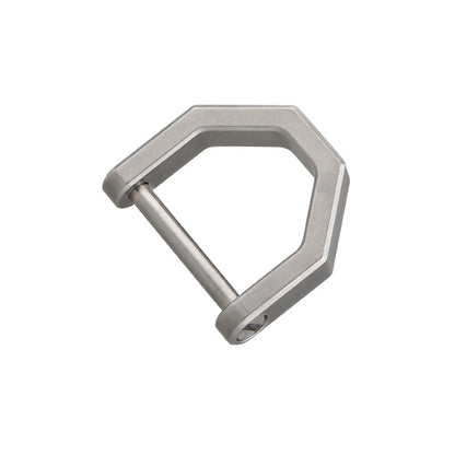Horseshoe Titanium Key Lock Outdoor D Shape Buckle Keychain