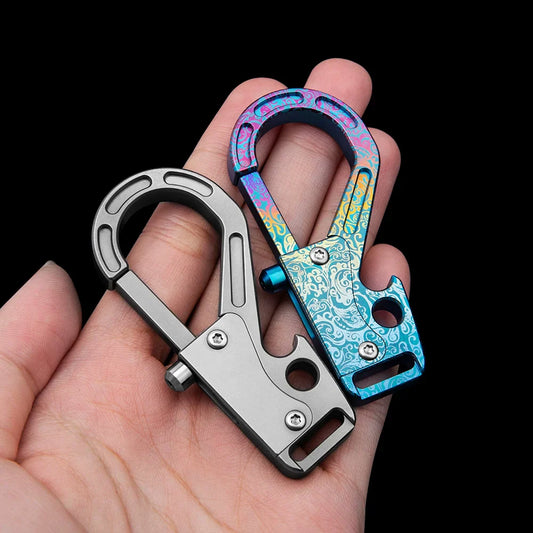Keychain Multi-Tool with Durable Titanium Utility Loop