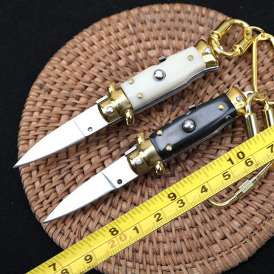 Miniature Folding Knife Keychain Tool for Easy EDC Carry