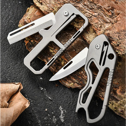 Titanium Alloy Keychain Multi-tool for Protection and Outdoor Survival EDC