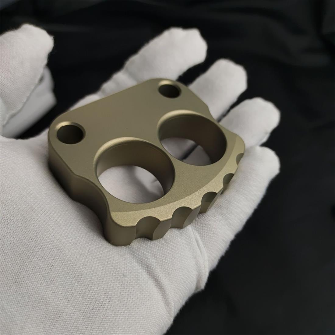 Thickened Two-Finger Knuckle Duster Aluminum Window Breaker EDC Tool