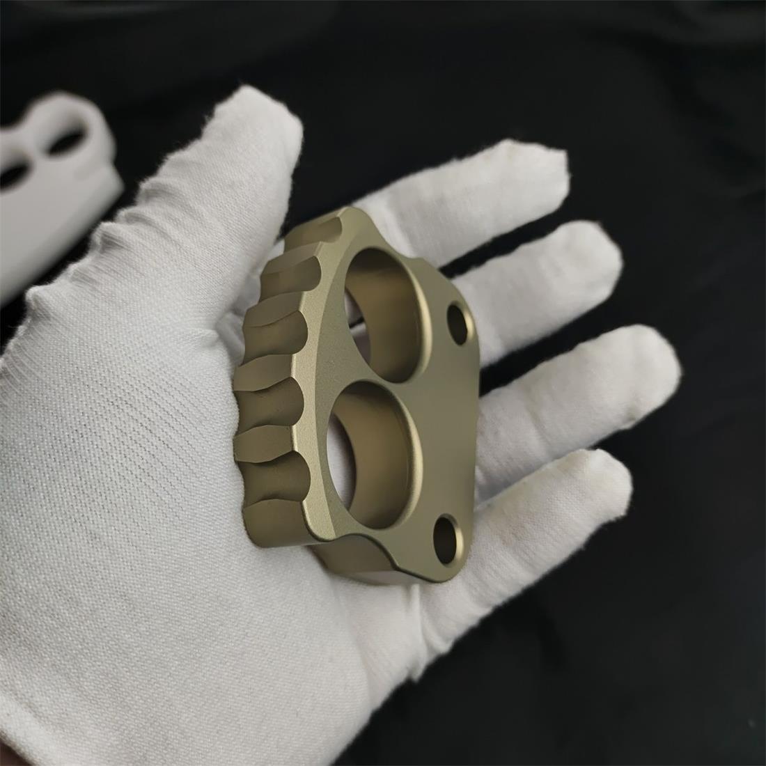 Thickened Two-Finger Knuckle Duster Aluminum Window Breaker EDC Tool
