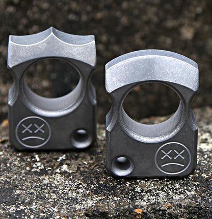 Titanium Knuckle Duster with Multiple Styles for Self Defense and Window Breaking