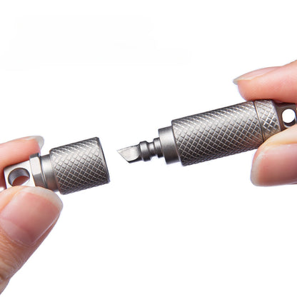 Titanium Instant-Access Utility Capsule for Quick Use